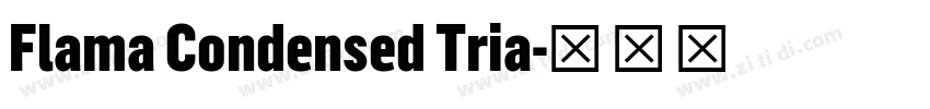 Flama Condensed Tria字体转换 Flama Condensed Tria字体转换